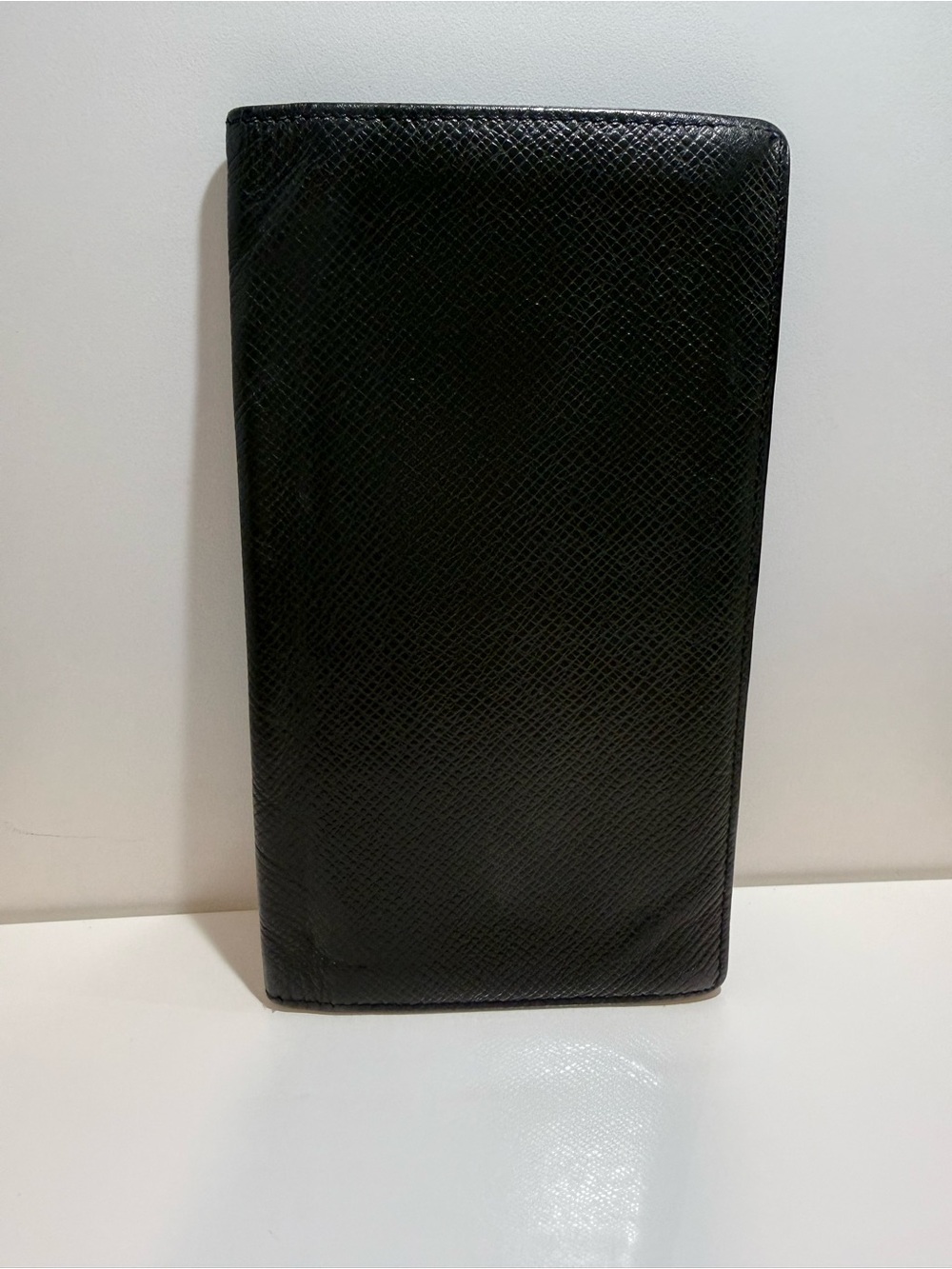 Louis Vuitton Black Taiga Long Wallet